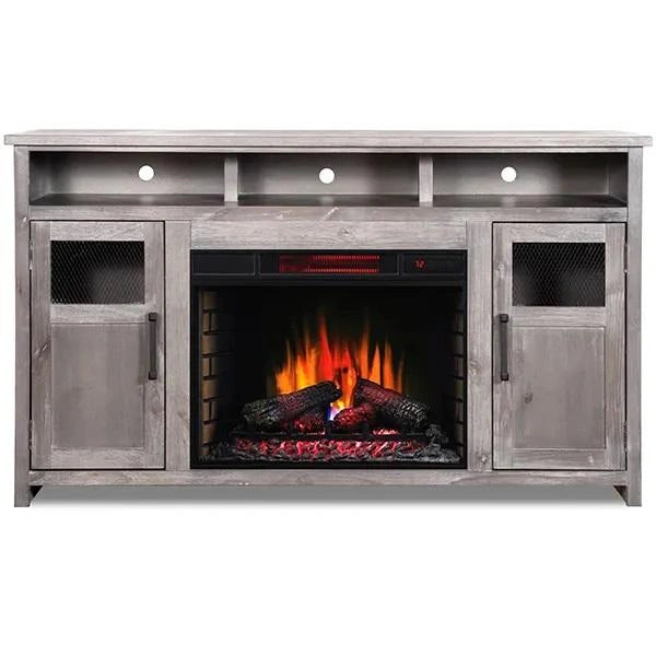Legends Furniture Maison 65" Fireplace Console in Driftwood
