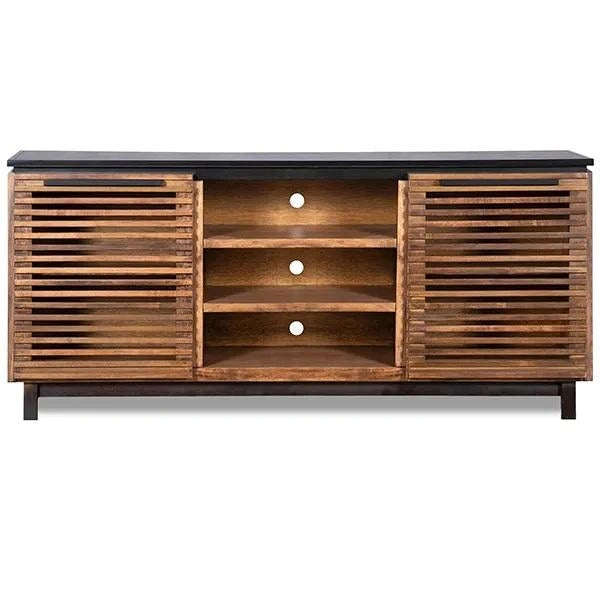 Legends Furniture Graceland 63" Console in Black with Bourbon