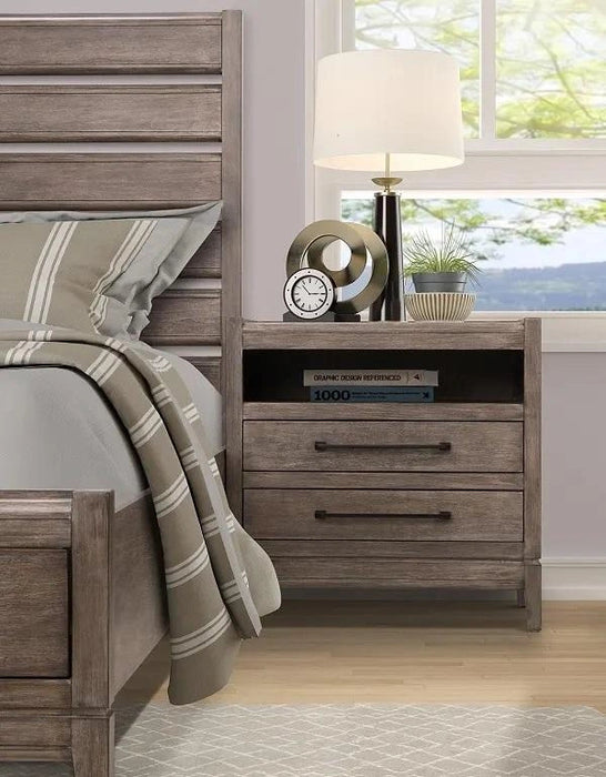 Legends Furniture Montrose Nightstand in Charcoal Brulee