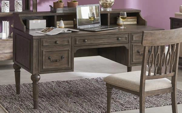 Legends Furniture Middleton Pedestal Desk in White