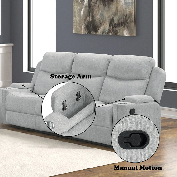 Motion Sofa w/Storage Arm