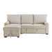 Gallatin-(2)2-Piece Sectional with Left Chaise and Drop-Down Cup holders, Storage Pouch, Pull-out Bed and Hidden Storage image