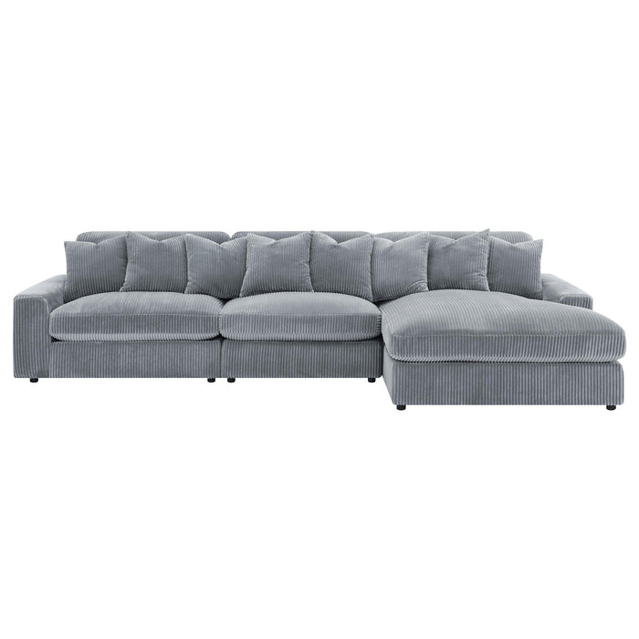 Blaine Upholstered Reversible Chaise Sectional Sofa