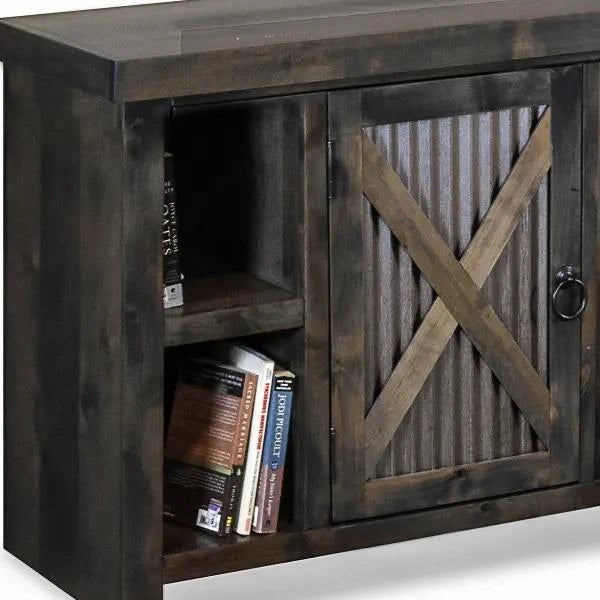 Legends Furniture Jackson Hole 85" TV Console in Charcoal