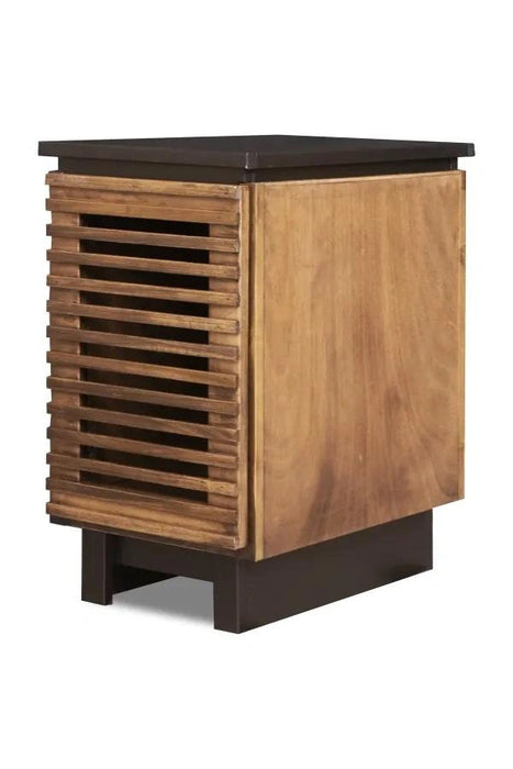 Legends Furniture Graceland Chairside Table in Black with Bourbon