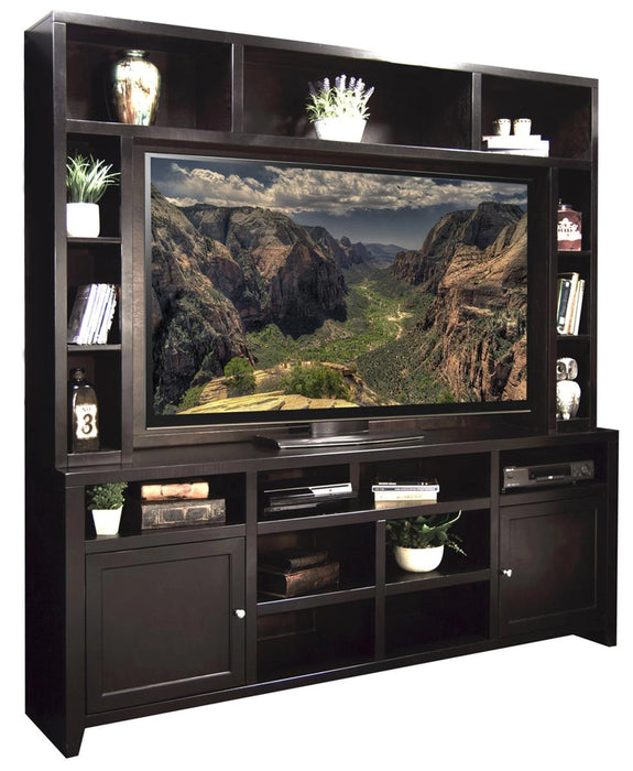 Legends Furniture Urban Loft 84" Super Console with Hutch in Mocha