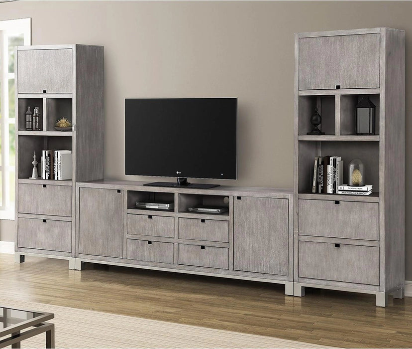 Legends Furniture Pacific Heights 84" TV Console in Melbourne Grey
