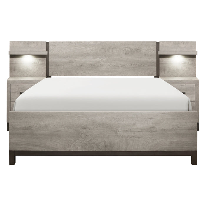Zephyr-5pc Set Eastern King Wall Bed (EKB+2NS+2NS-P) image