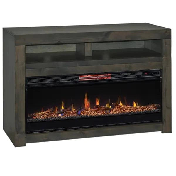 Legends Furniture Mulholland Fireplace Console in Barnwood