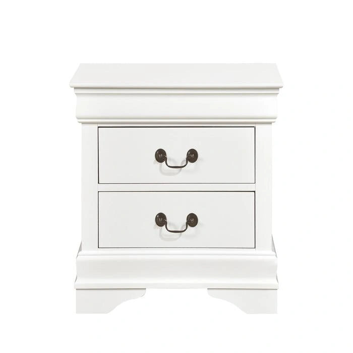 Mayville 2 Drawer Nightstand in White 2147W-4