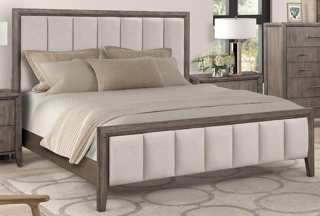 Legends Furniture Avana Queen Upholstered Bed in Smoky Greige