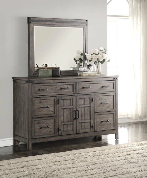 Legends Furniture Storehouse 6 Drawer Dresser in Smoked Grey