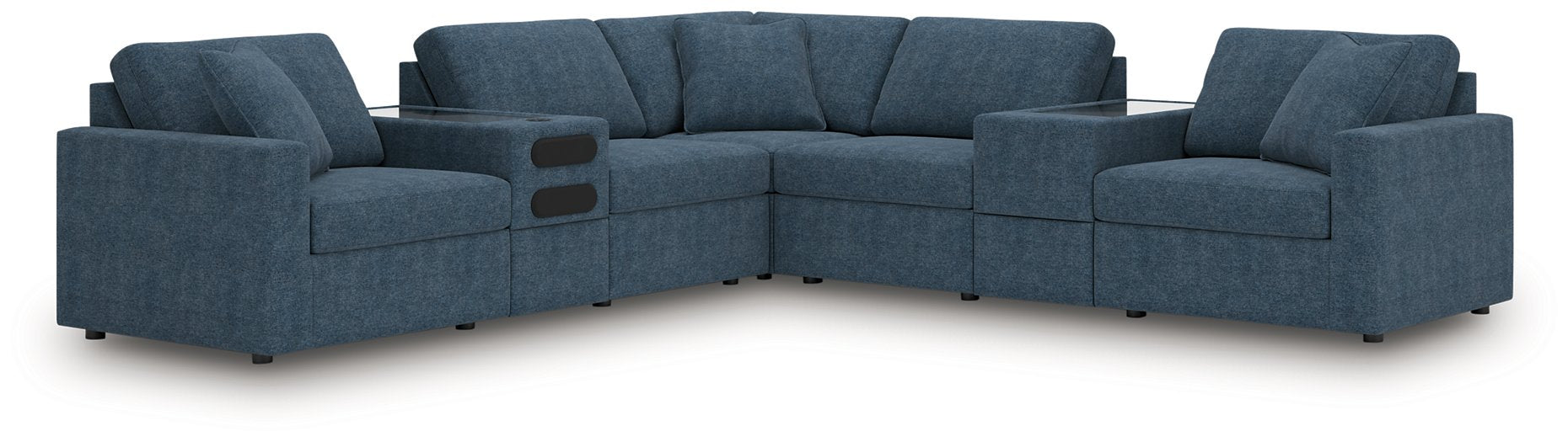 Modmax Balanced Sectional with Audio and Storage Consoles