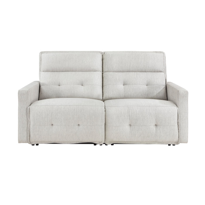 Salida-(2)Power Double Reclining Love Seat with Power Headrests image