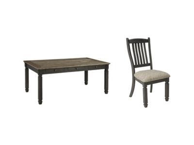 Ashley Furniture Tyler Creek dining room set with a wooden table and matching chairs, perfect for a stylish dining space.