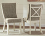 Ashley Furniture Bolanburg dining room set with a wooden table and matching chairs, perfect for a modern dining space.