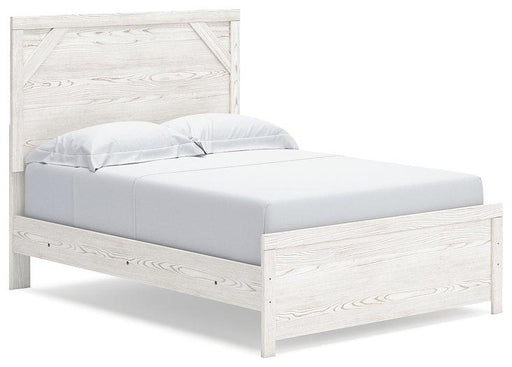 Ashley Furniture Gerridan Youth Bed in dark finish with a sturdy wooden frame and headboard, designed for kids' bedrooms.