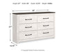 Ashley Furniture Gerridan Dresser with sleek wood finish and multiple drawers, ideal for bedroom storage.
