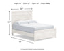 Ashley Furniture Gerridan Youth Bed with a sturdy wooden frame and classic design in a natural finish.