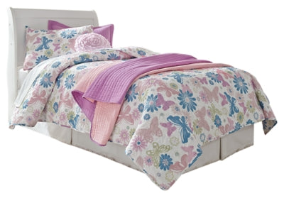 Ashley Furniture Anarasia Bed featuring a modern design with a dark wood finish and sleek headboard.