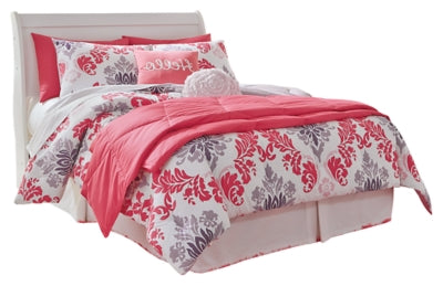 Ashley Furniture Anarasia Bed featuring a stylish headboard and elegant design in a modern bedroom setup.