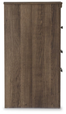 Ashley Furniture Juararo nightstand with a sleek wood finish and modern design, featuring a single drawer and open storage shelf.