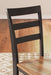 Ashley Furniture Gesthaven dining room set with a wooden table and matching chairs, detailed view of the elegant design.
