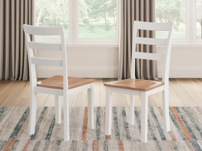 Ashley Furniture Gesthaven dining room set with a wooden table and matching chairs, stylish and elegant for modern dining spaces.