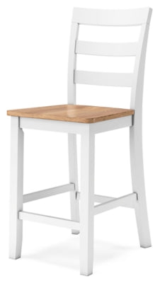 Ashley Furniture Gesthaven dining room set with a wooden table and matching chairs, stylish and suitable for elegant dining spaces.