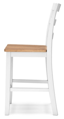 Ashley Furniture Gesthaven dining room set with a wooden table and matching chairs, perfect for a stylish dining space.