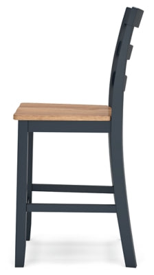 Ashley Furniture Gesthaven dining room set with a wooden table and matching chairs in a modern dining space.