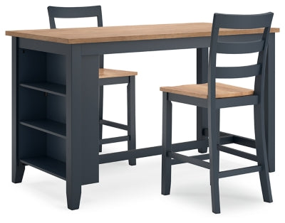 Ashley Furniture Gesthaven dining room set with a wooden table and matching chairs, featuring a classic design for elegant dining spaces.