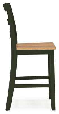 Ashley Furniture Gesthaven dining room set featuring a spacious wooden table and matching chairs.