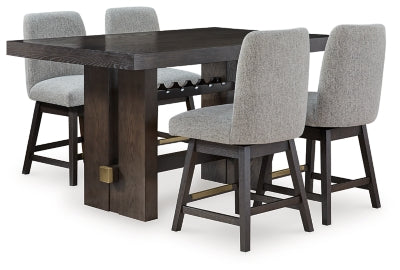 Ashley Furniture Burkhaus dining room set with a wooden table and matching chairs, elegant and modern for a stylish dining space.