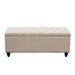 Park Ave Tufted Lift-Top Storage Trunk by Diamond Sofa - Desert Sand Linen image