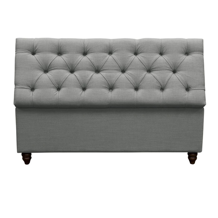 Park Ave Tufted Lift-Top Storage Trunk by Diamond Sofa - Grey Linen