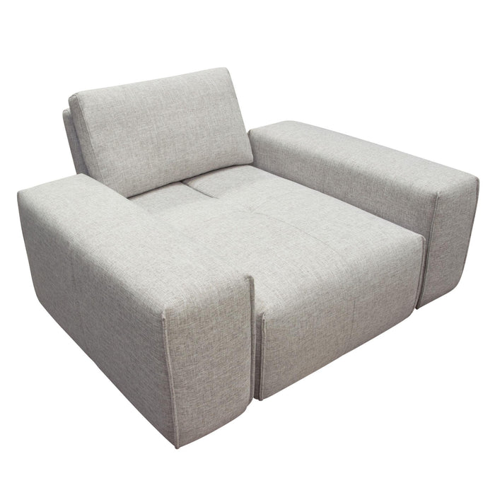 Jazz Modular 1-Seater with Adjustable Backrest in Light Brown Fabric by Diamond Sofa