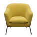 Status Accent Chair in Yellow Fabric with Metal Leg by Diamond Sofa image