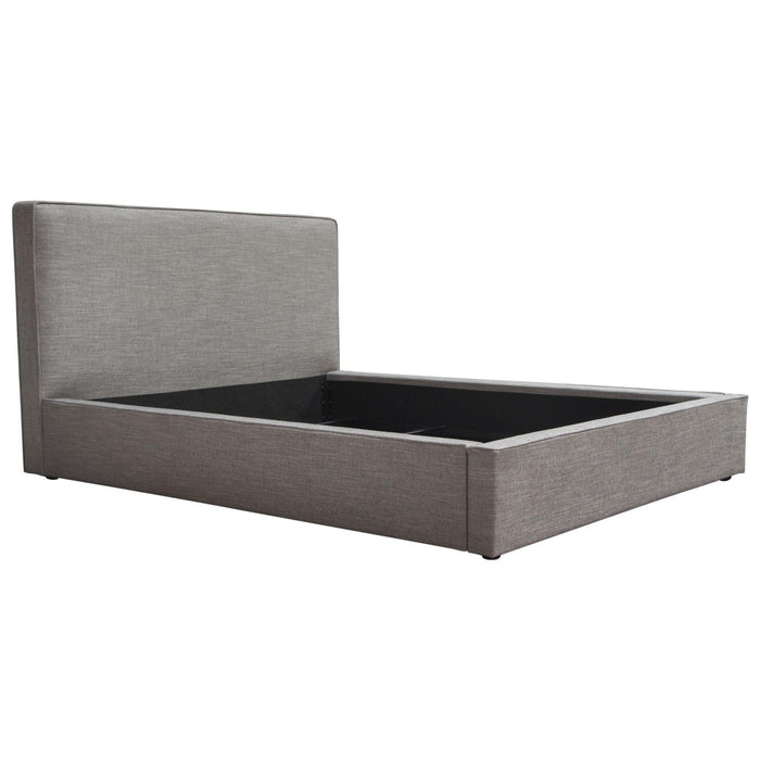 Cloud 43" Low Profile Queen Bed in Grey Fabric by Diamond Sofa