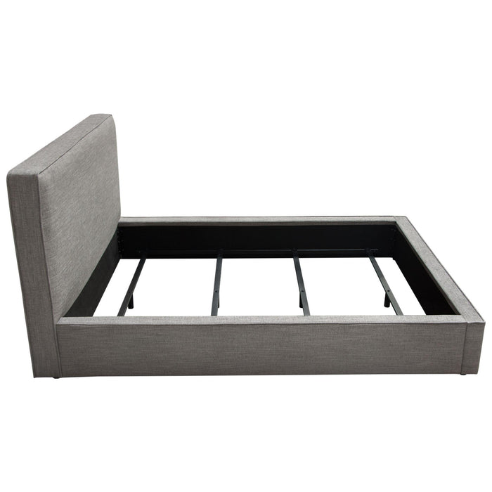 Cloud 43" Low Profile Eastern King Bed in Grey Fabric by Diamond Sofa