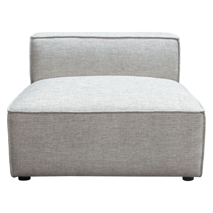 Vice Armless Chair in Barley Fabric by Diamond Sofa