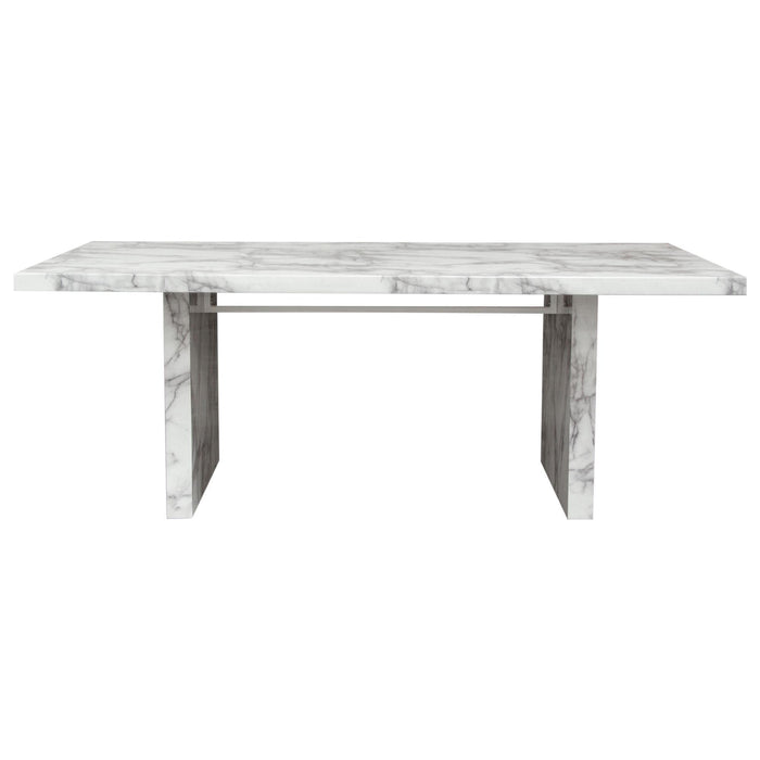 Icon Faux Marble Rectangular Dining Table by Diamond Sofa