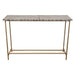 Prisma Console Table w/ Dyed Bone Inlay Sunburst Top & Brass Legs by Diamond Sofa image