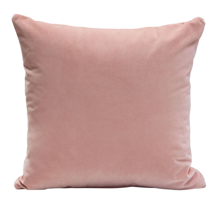 Set of (2) 16" Square Accent Pillows in Blush Pink Velvet by Diamond Sofa