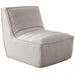 Jonas Armless Accent Chair in Tan Fabric image