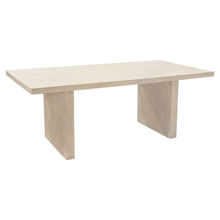 Sonoma 80" Solid Mango Wood Dining Table in Light Natural Grey Wash Finish by Diamond Sofa
