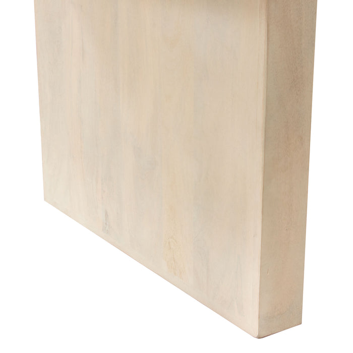 Sonoma 80" Solid Mango Wood Dining Table in Light Natural Grey Wash Finish by Diamond Sofa
