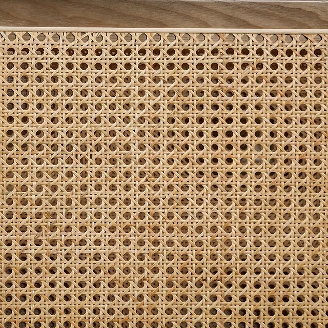 ALESUND Loveseat, Beige/Light Oak, Natural & Brown