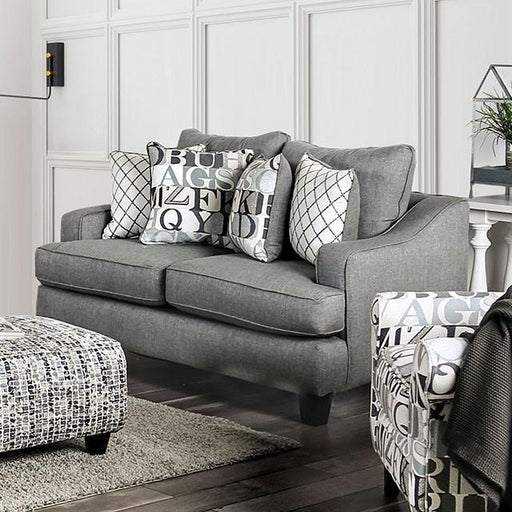 Verne Bluish Gray Love Seat image