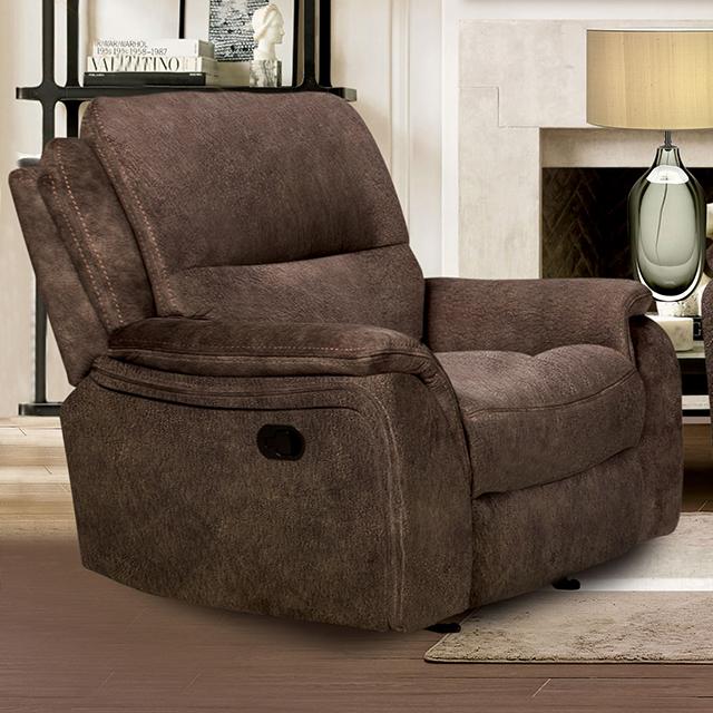 HENRICUS Glider Recliner, Dark Brown image